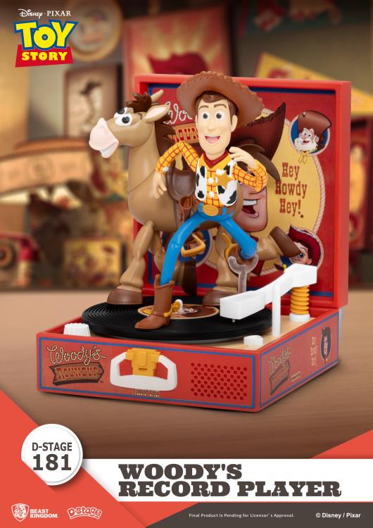 Toy Story D-Stage DS-181 Record Player Series Woody's Roundup Statue Gallery Image 4