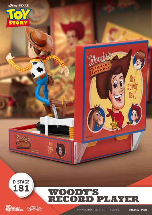 Toy Story D-Stage DS-181 Record Player Series Woody's Roundup Statue