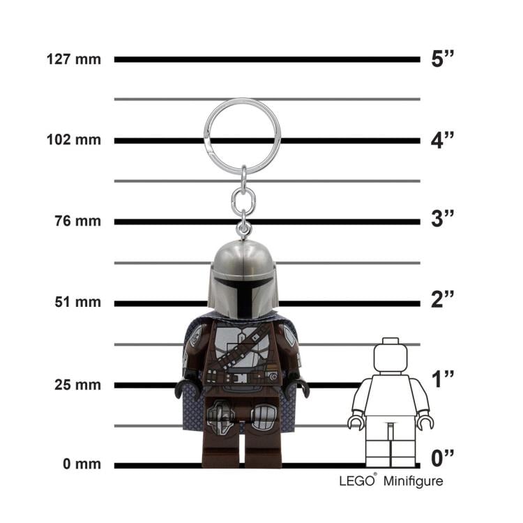 Star Wars: The Mandalorian LEGO The Mandalorian Light-Up Keychain Gallery Image 9