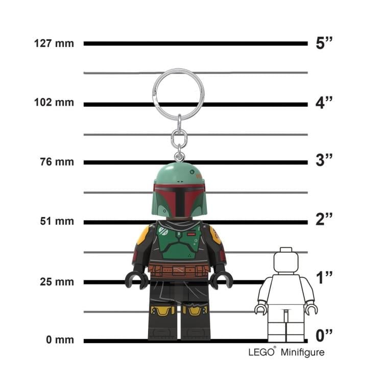 Star Wars: The Mandalorian LEGO Boba Fett Light-Up Keychain Gallery Image 7