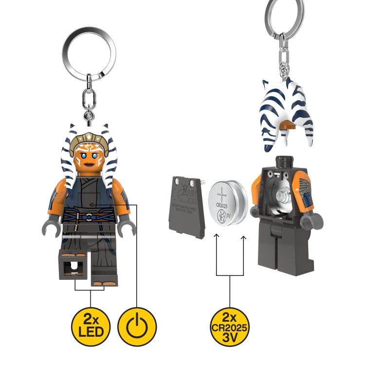 Star Wars: The Mandalorian LEGO Ahsoka Tano Light-Up Keychain Gallery Image 6