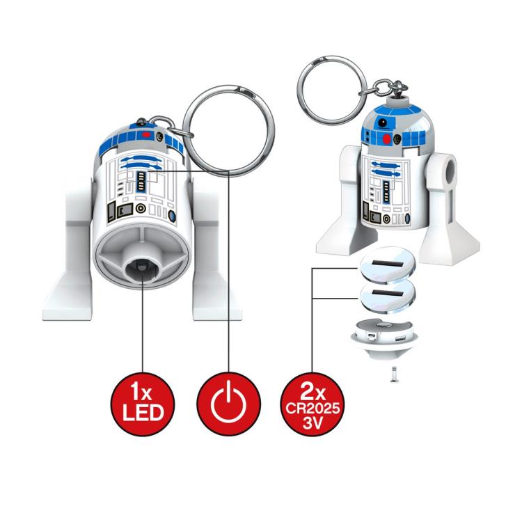 Star Wars LEGO R2-D2 Light-Up Keychain Gallery Image 4