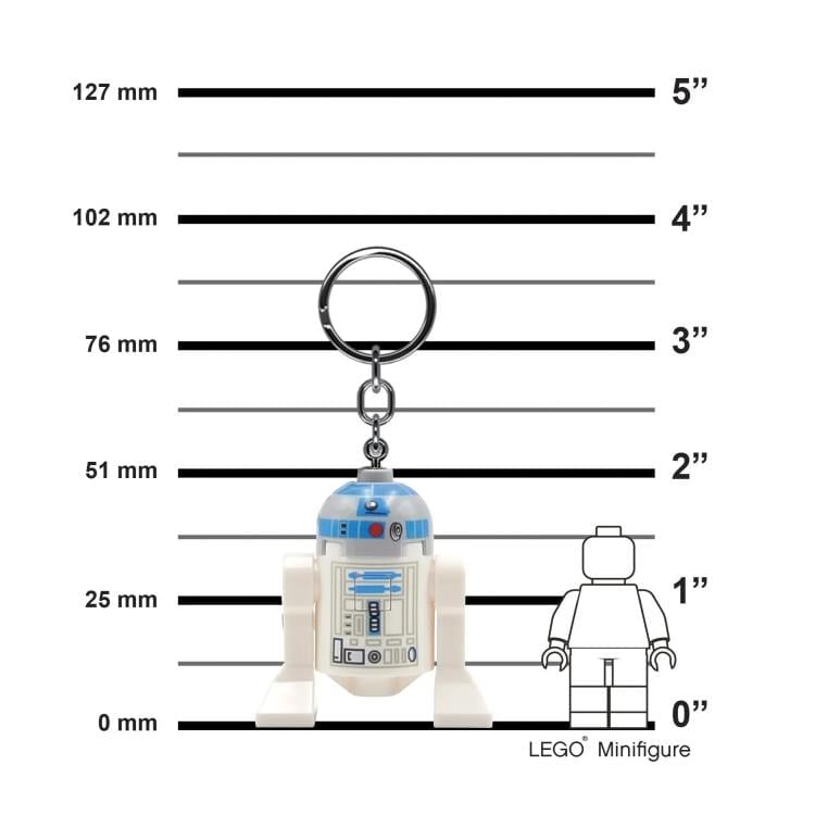 Star Wars LEGO R2-D2 Light-Up Keychain Gallery Image 5