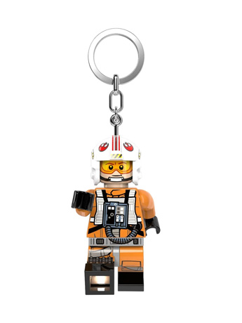Star Wars LEGO Luke Skywalker Pilot Light-Up Keychain Gallery Image 2