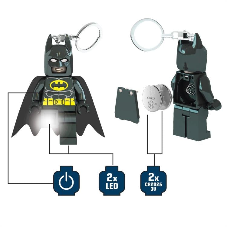 DC Super Heroes LEGO Batman Light-Up Keychain Gallery Image 4