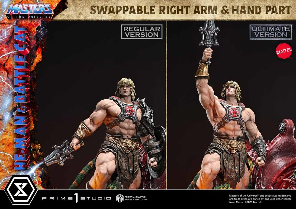 Masters of the Universe Real Elite Masterline He-Man & Battle Cat (Ultimate Ver.) 1/4 Scale Statue Gallery Image 65