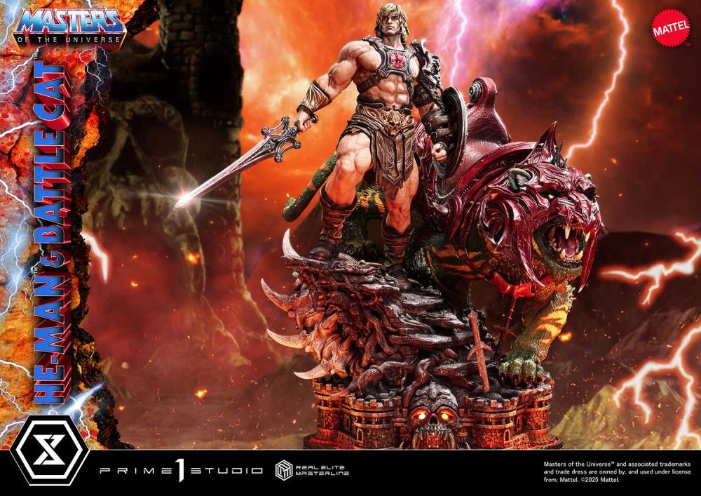 Masters of the Universe Real Elite Masterline He-Man & Battle Cat (Ultimate Ver.) 1/4 Scale Statue Gallery Image 10