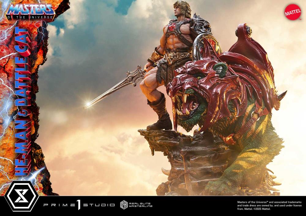 Masters of the Universe Real Elite Masterline He-Man & Battle Cat (Ultimate Ver.) 1/4 Scale Statue Gallery Image 14
