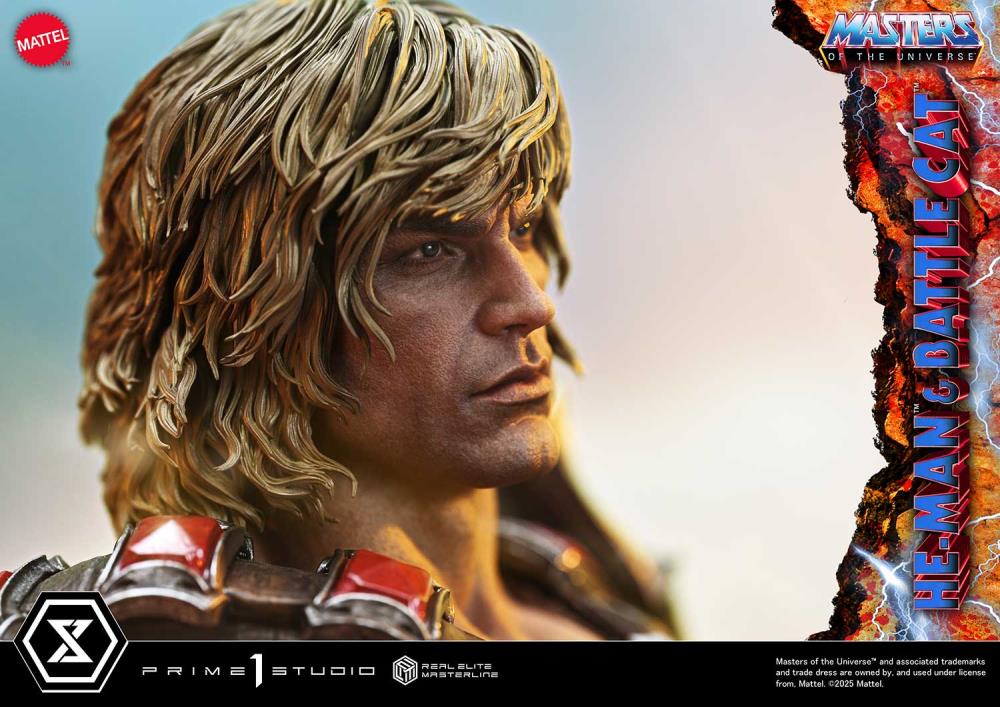Masters of the Universe Real Elite Masterline He-Man & Battle Cat (Ultimate Ver.) 1/4 Scale Statue Gallery Image 18