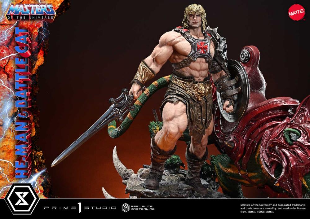 Masters of the Universe Real Elite Masterline He-Man & Battle Cat (Ultimate Ver.) 1/4 Scale Statue Gallery Image 56