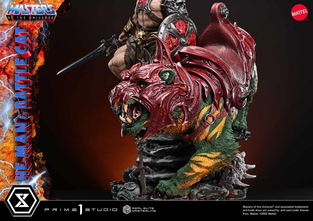 Masters of the Universe Real Elite Masterline He-Man & Battle Cat (Ultimate Ver.) 1/4 Scale Statue Gallery Image 63