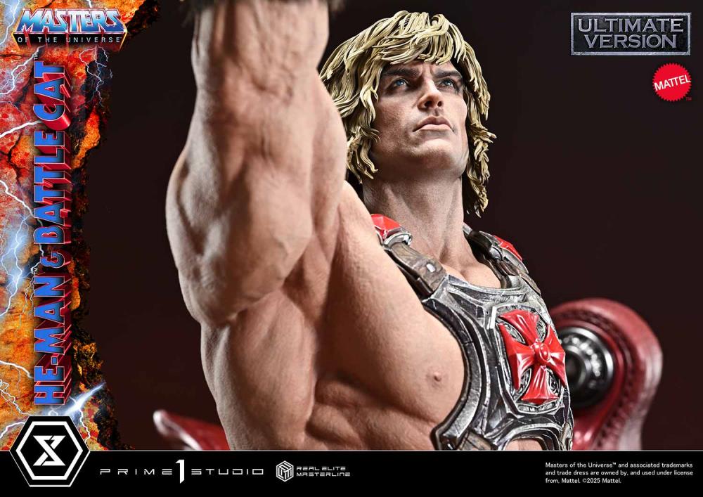 Masters of the Universe Real Elite Masterline He-Man & Battle Cat (Ultimate Ver.) 1/4 Scale Statue Gallery Image 48
