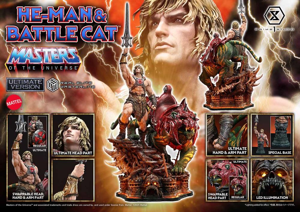 Masters of the Universe Real Elite Masterline He-Man & Battle Cat (Ultimate Ver.) 1/4 Scale Statue Gallery Image 69