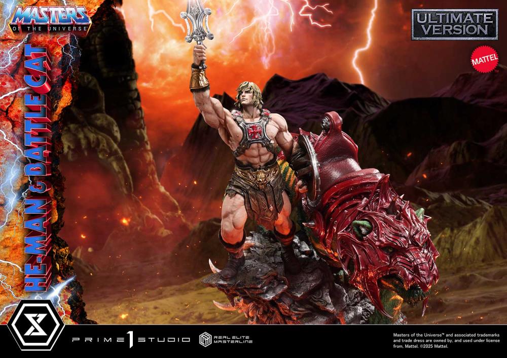 Masters of the Universe Real Elite Masterline He-Man & Battle Cat (Ultimate Ver.) 1/4 Scale Statue Gallery Image 6