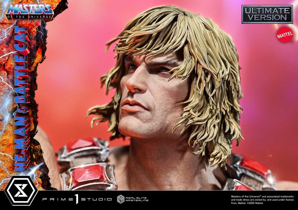 Masters of the Universe Real Elite Masterline He-Man & Battle Cat (Ultimate Ver.) 1/4 Scale Statue Gallery Image 8