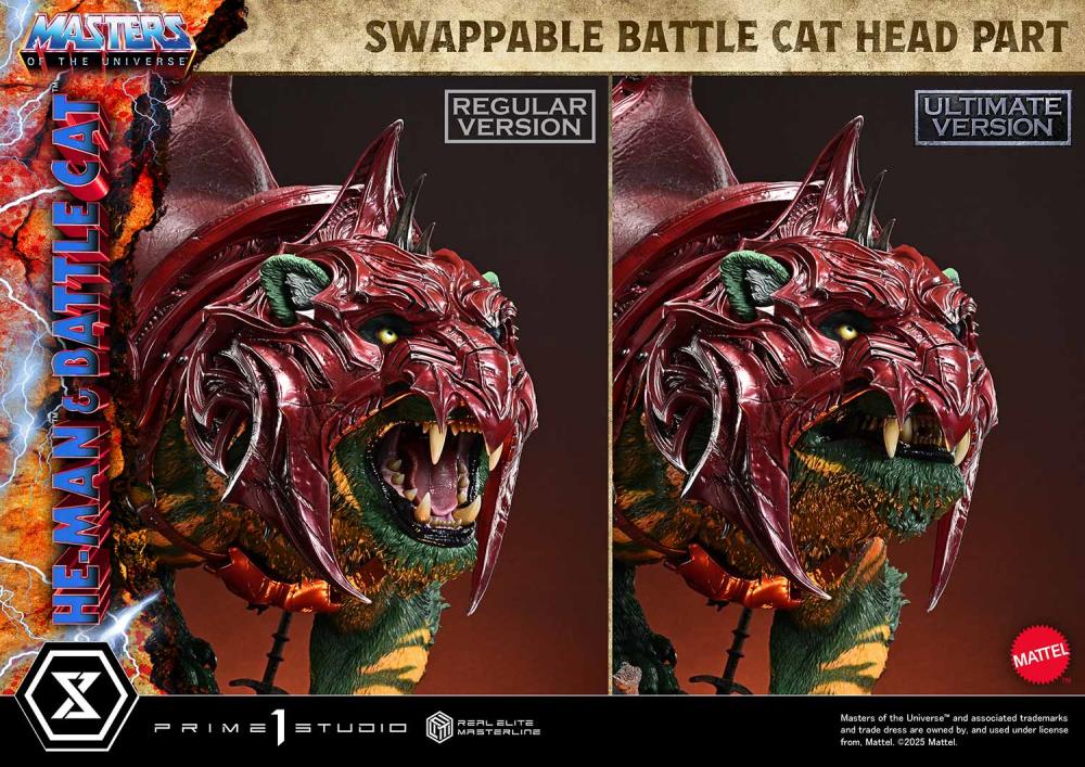 Masters of the Universe Real Elite Masterline He-Man & Battle Cat (Ultimate Ver.) 1/4 Scale Statue Gallery Image 68