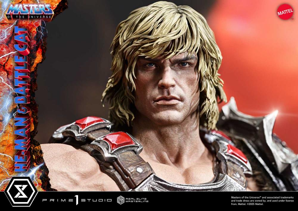 Masters of the Universe Real Elite Masterline He-Man & Battle Cat (Ultimate Ver.) 1/4 Scale Statue Gallery Image 13