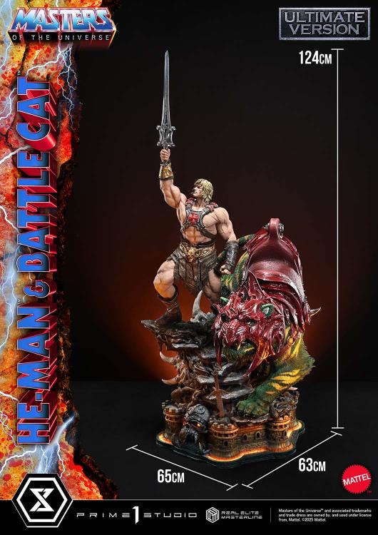 Masters of the Universe Real Elite Masterline He-Man & Battle Cat (Ultimate Ver.) 1/4 Scale Statue Gallery Image 28