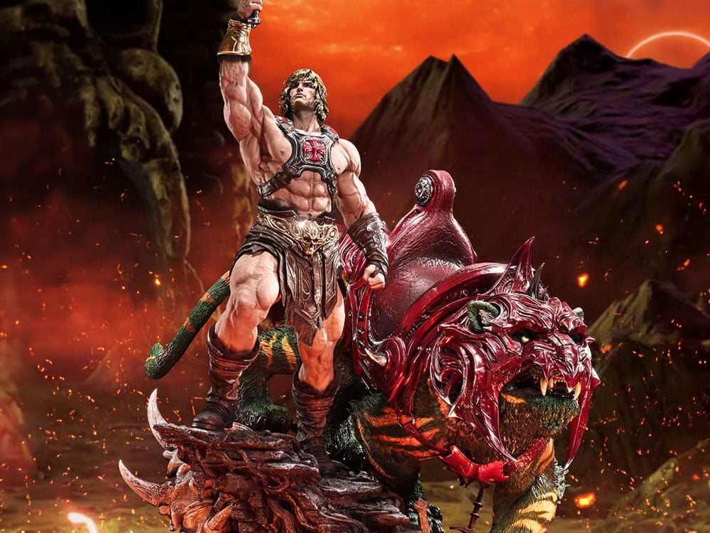 Masters of the Universe Real Elite Masterline He-Man & Battle Cat (Ultimate Ver.) 1/4 Scale Statue Gallery Image 1