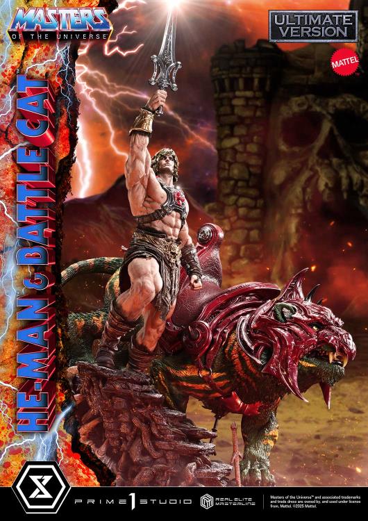 Masters of the Universe Real Elite Masterline He-Man & Battle Cat (Ultimate Bonus Ver.) 1/4 Scale Limited Edition Statue Gallery Image 10