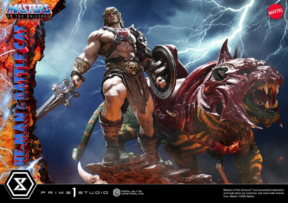 Masters of the Universe Real Elite Masterline He-Man & Battle Cat (Ultimate Bonus Ver.) 1/4 Scale Limited Edition Statue Gallery Image 31