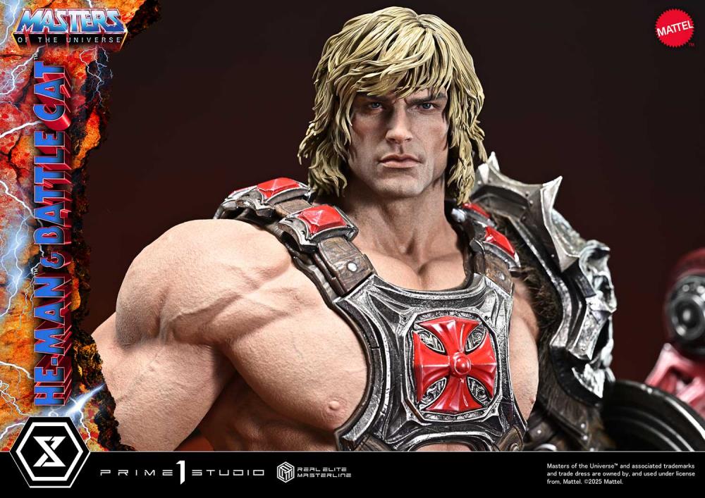 Masters of the Universe Real Elite Masterline He-Man & Battle Cat (Ultimate Bonus Ver.) 1/4 Scale Limited Edition Statue Gallery Image 61
