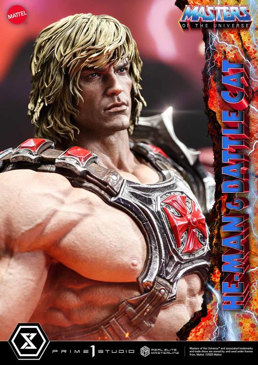 Masters of the Universe Real Elite Masterline He-Man & Battle Cat (Ultimate Bonus Ver.) 1/4 Scale Limited Edition Statue Gallery Image 11