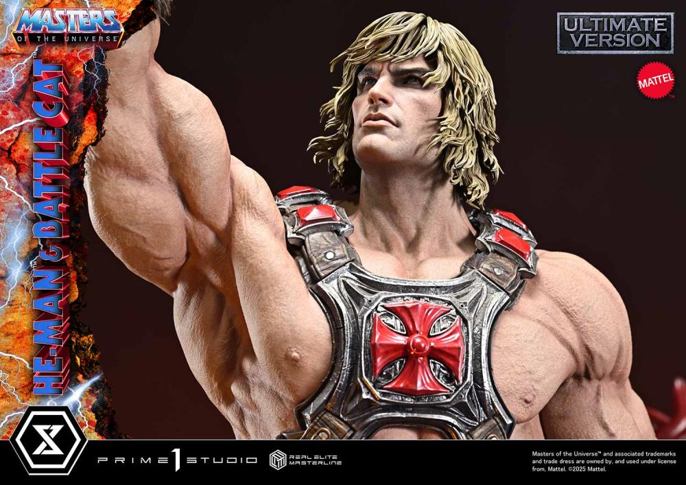 Masters of the Universe Real Elite Masterline He-Man & Battle Cat (Ultimate Bonus Ver.) 1/4 Scale Limited Edition Statue Gallery Image 69