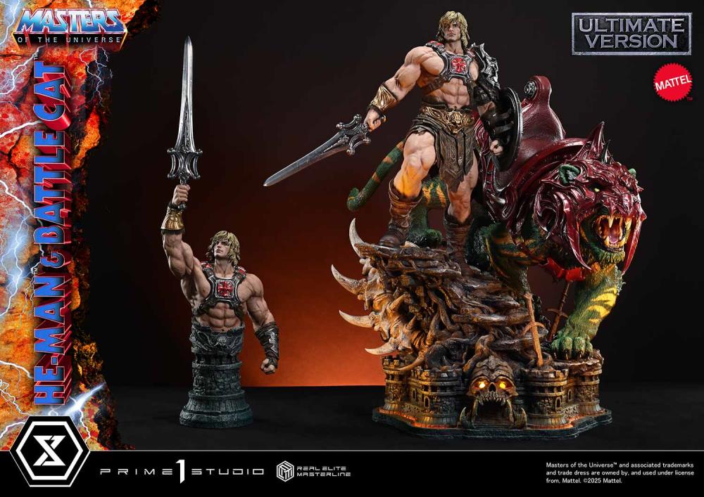 Masters of the Universe Real Elite Masterline He-Man & Battle Cat (Ultimate Bonus Ver.) 1/4 Scale Limited Edition Statue Gallery Image 63