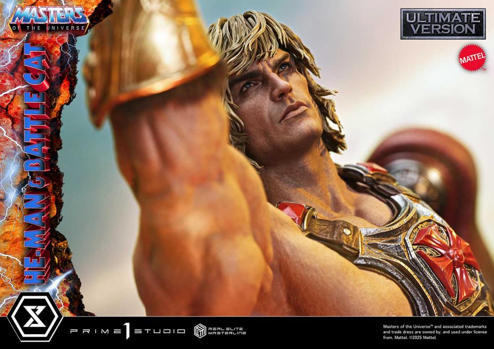 Masters of the Universe Real Elite Masterline He-Man & Battle Cat (Ultimate Bonus Ver.) 1/4 Scale Limited Edition Statue Gallery Image 23