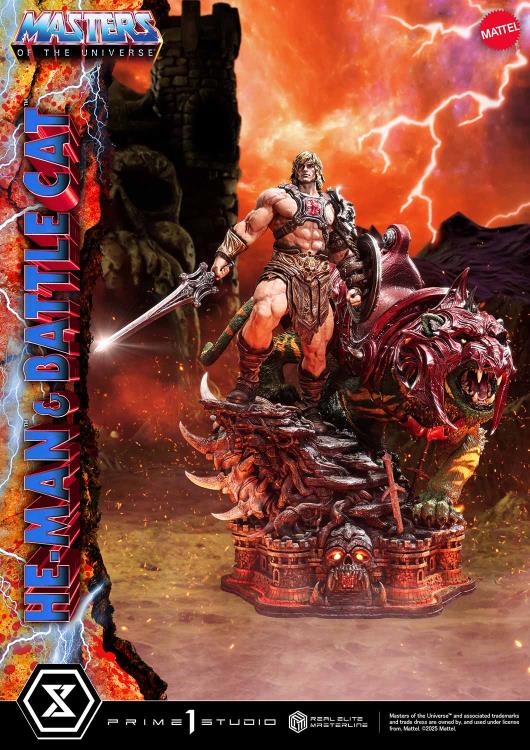 Masters of the Universe Real Elite Masterline He-Man & Battle Cat (Ultimate Bonus Ver.) 1/4 Scale Limited Edition Statue Gallery Image 12