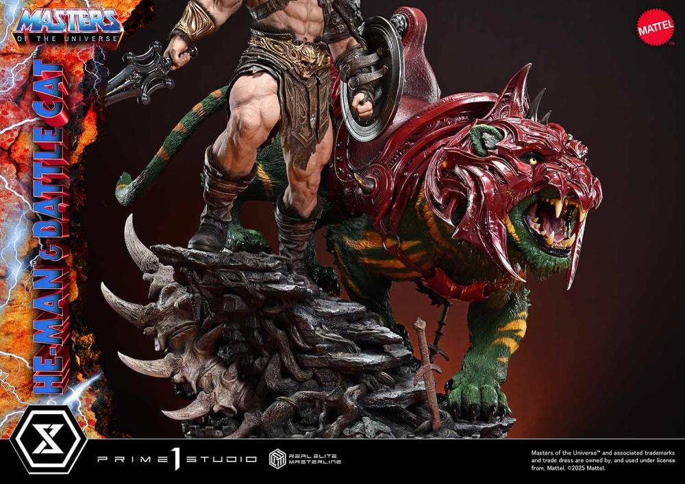 Masters of the Universe Real Elite Masterline He-Man & Battle Cat (Ultimate Bonus Ver.) 1/4 Scale Limited Edition Statue Gallery Image 50