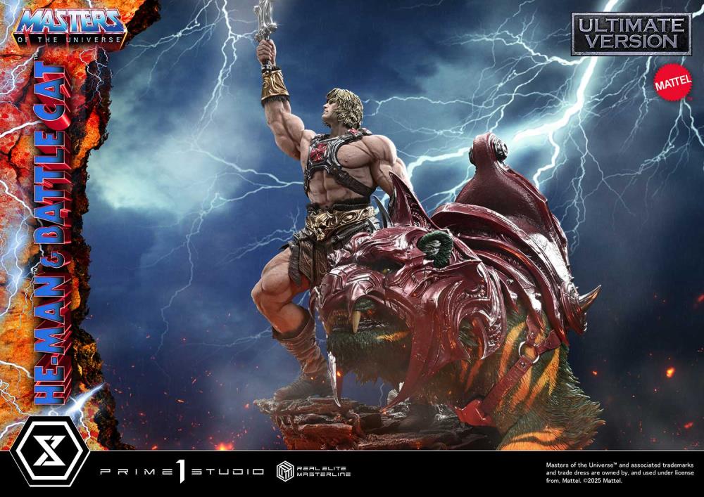 Masters of the Universe Real Elite Masterline He-Man & Battle Cat (Ultimate Bonus Ver.) 1/4 Scale Limited Edition Statue Gallery Image 28