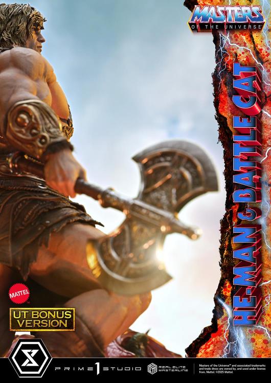 Masters of the Universe Real Elite Masterline He-Man & Battle Cat (Ultimate Bonus Ver.) 1/4 Scale Limited Edition Statue Gallery Image 18
