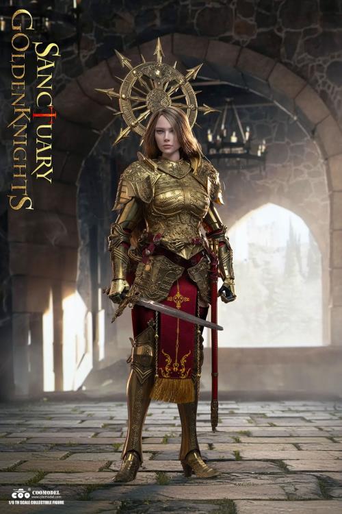 Sanctuary Goldenknights Swords of Chaos Golden Temple Guardian (Brass Edition) 1/6 Scale Figure Gallery Image 3