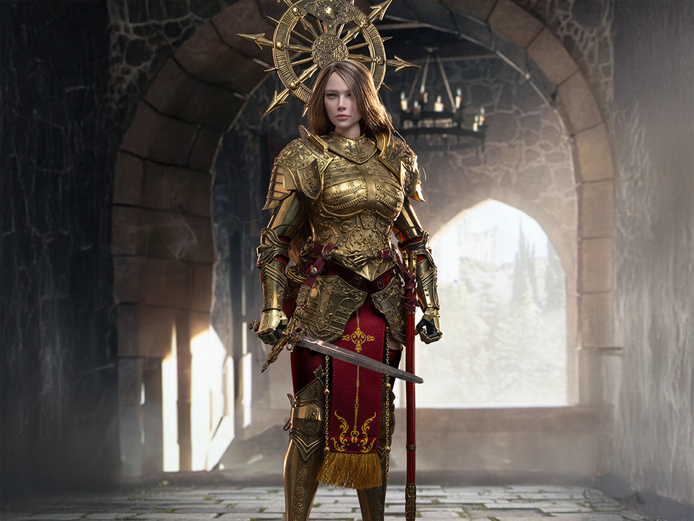 Sanctuary Goldenknights Swords of Chaos Golden Temple Guardian (Brass Edition) 1/6 Scale Figure Gallery Image 1
