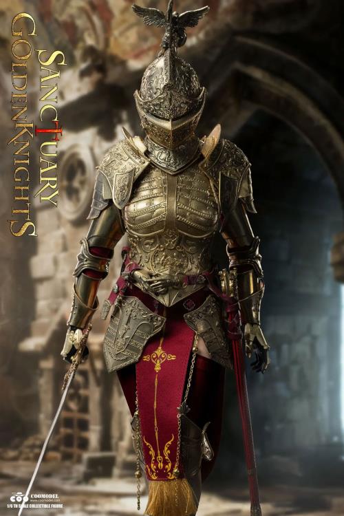 Sanctuary Goldenknights Swords of Chaos Golden Temple Guardian (Brass Edition) 1/6 Scale Figure Gallery Image 6