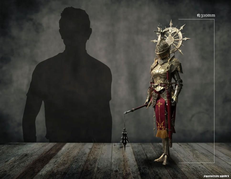 Sanctuary Goldenknights Swords of Chaos Golden Temple Guardian (Brass Edition) 1/6 Scale Figure Gallery Image 11