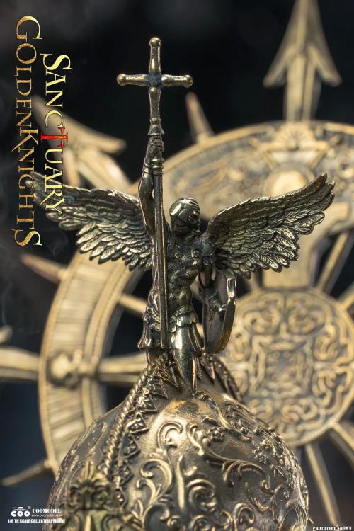 Sanctuary Goldenknights Swords of Chaos Golden Temple Guardian (Brass Edition) 1/6 Scale Figure Gallery Image 9