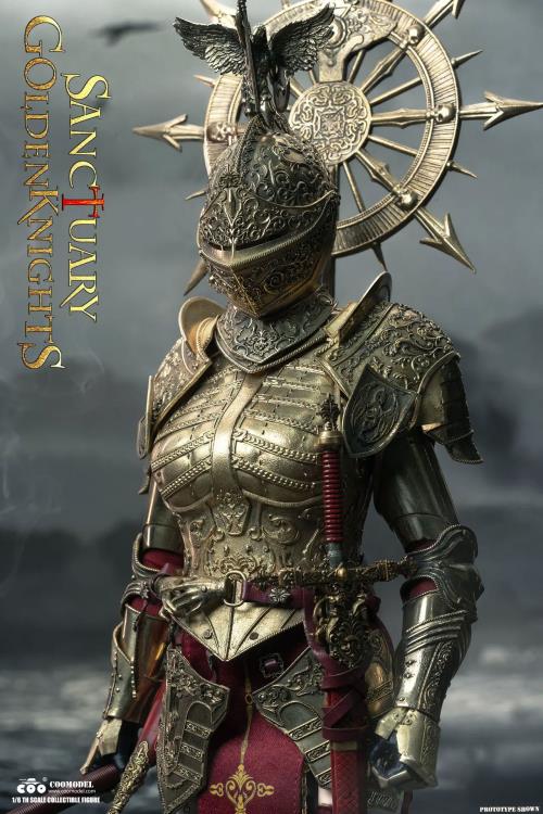 Sanctuary Goldenknights Swords of Chaos Golden Temple Guardian (Brass Edition) 1/6 Scale Figure Gallery Image 7