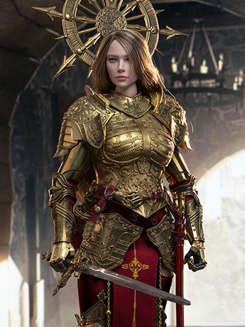 Sanctuary Goldenknights Swords of Chaos Golden Temple Guardian (Brass Edition) 1/6 Scale Figure Gallery Image 2