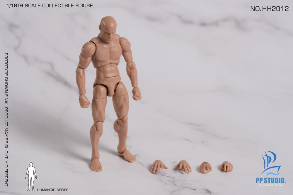 Humanoid Series Low Shoulders 1/18 Scale Male Body (HH2012)