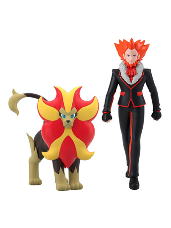 Pokemon Scale World Kalos Region Lysandre & Pyroar Two-Pack Gallery Image 2