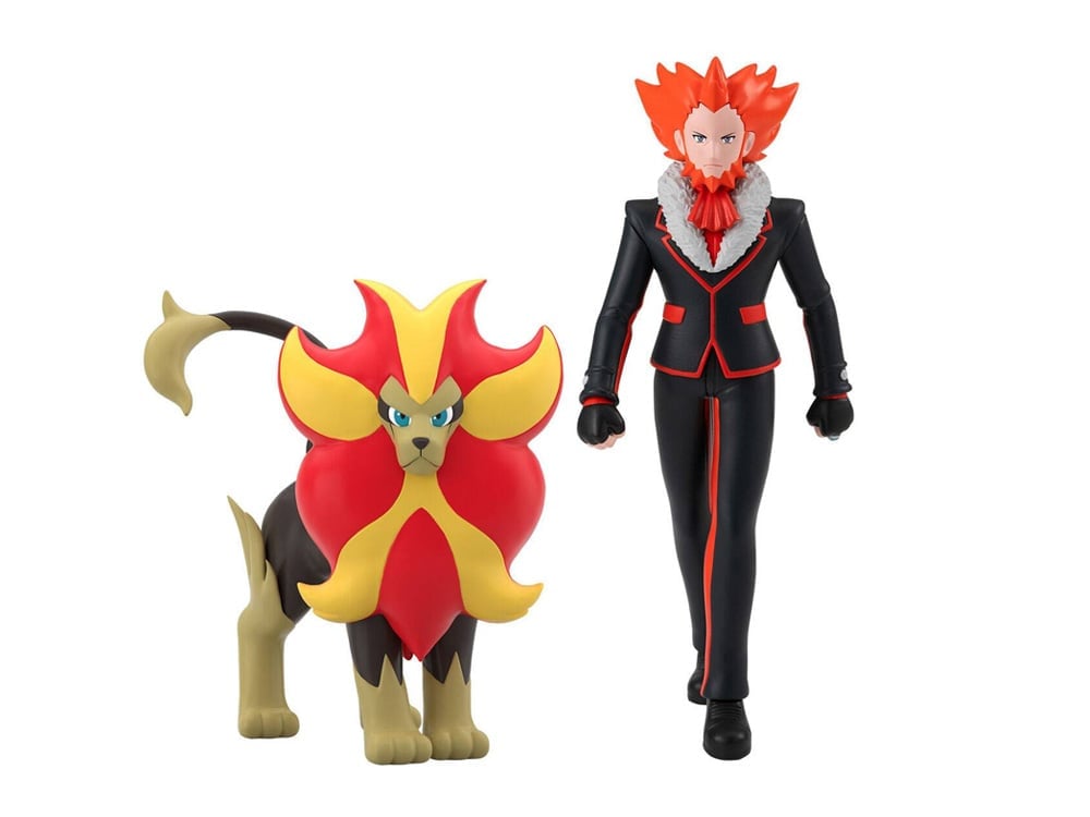Pokemon Scale World Kalos Region Lysandre & Pyroar Two-Pack Gallery Image 1
