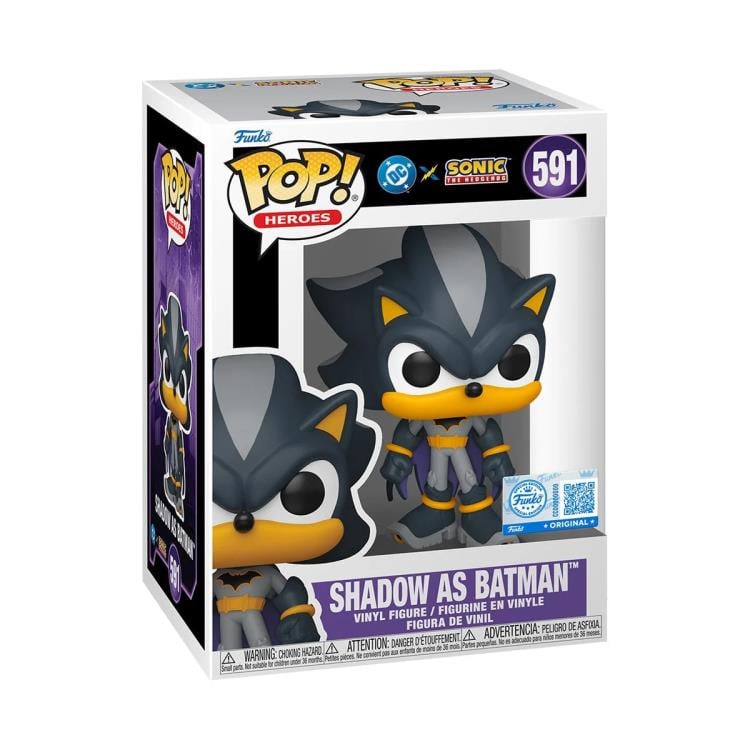 Justice League x Sonic the Hedgehog Pop! Heroes #591 Shadow as Batman Gallery Image 4