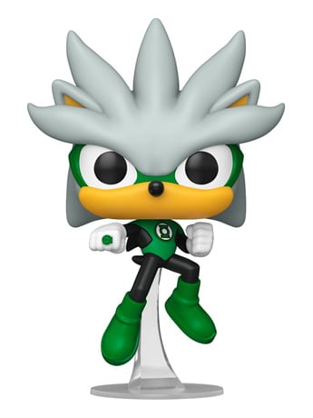 Justice League x Sonic the Hedgehog Pop! Heroes #592 Silver as the Green Lantern Gallery Image 2