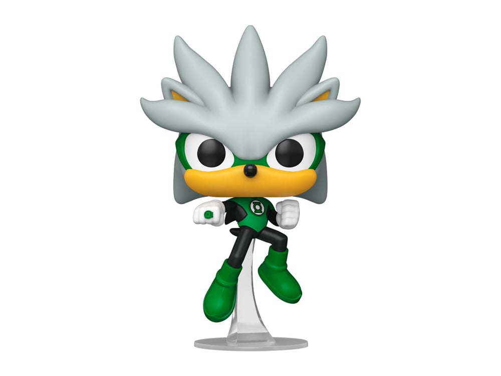Justice League x Sonic the Hedgehog Pop! Heroes #592 Silver as the Green Lantern Gallery Image 1