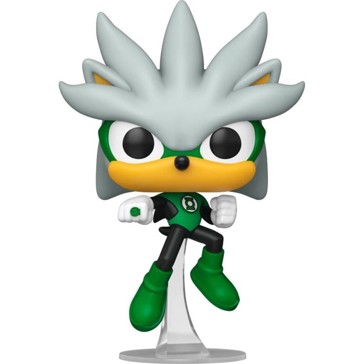 Justice League x Sonic the Hedgehog Pop! Heroes #592 Silver as the Green Lantern Gallery Image 3
