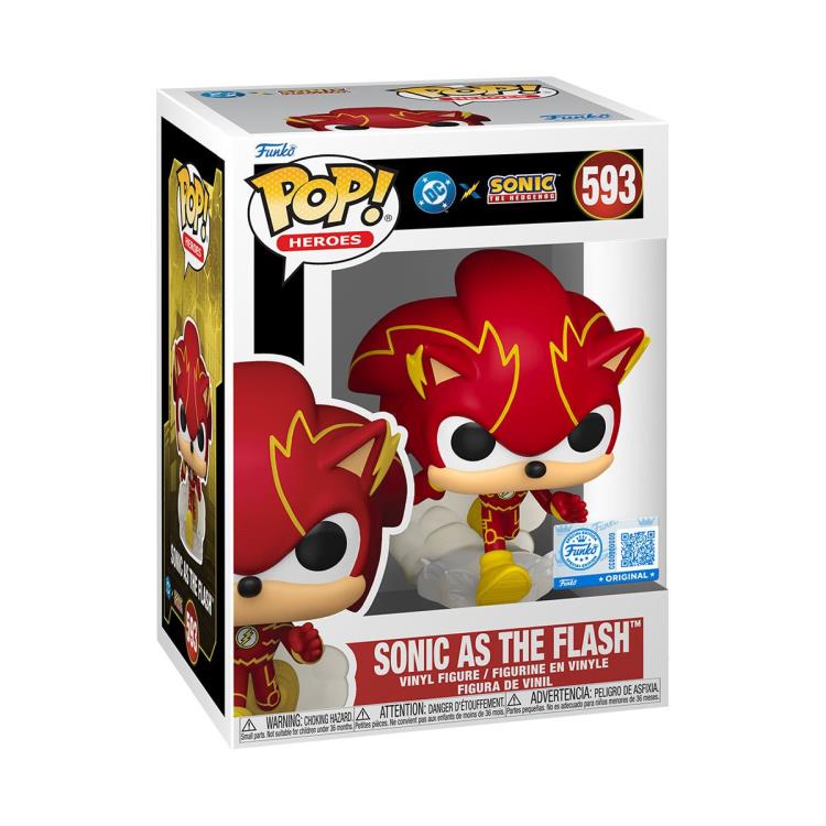 Justice League x Sonic the Hedgehog Pop! Heroes #593 Sonic as The Flash Gallery Image 4