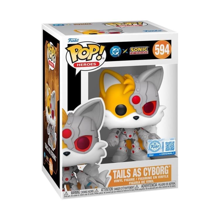Justice League x Sonic the Hedgehog Pop! Heroes #594 Tails as Cyborg Gallery Image 4